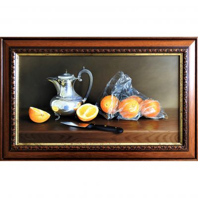 Cornthwaite – Silver Pot with Oranges